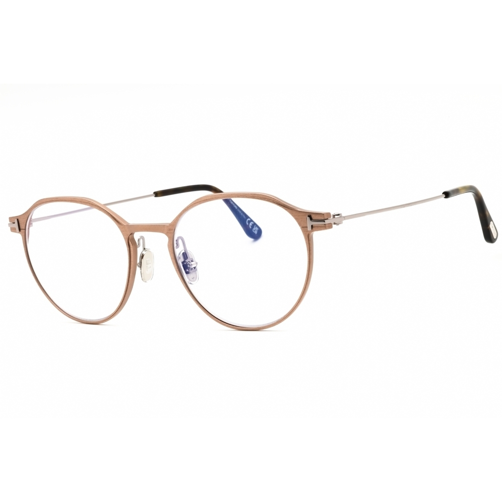 NWT Tom Ford FT5866 Matte Light Round 52mm Eyeglasses